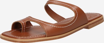 Marietta's Fantasy T-bar sandals 'GAIA' in Brown: front