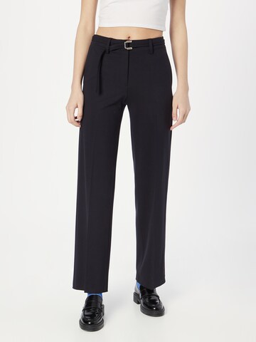 Loosefit Pantalon à plis GERRY WEBER en bleu : devant