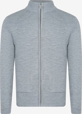 Ron Tomson Knit Cardigan in Grey: front