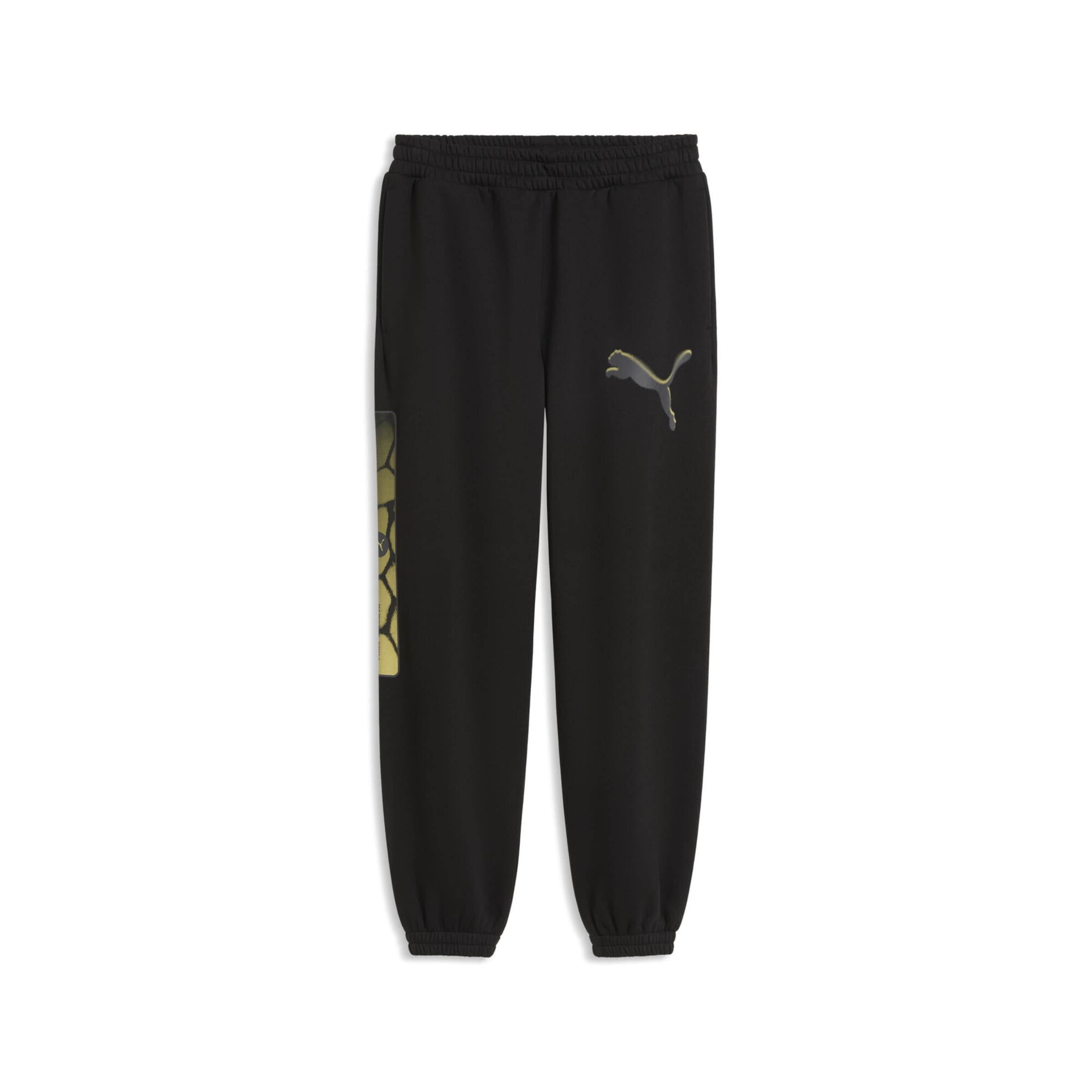 PUMA Regular Sports trousers in Black: front