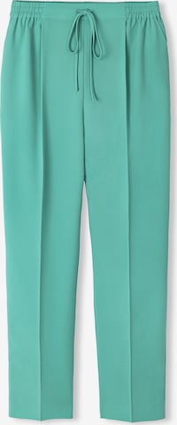 Ipekyol Tapered Pleated Pants in Green: front
