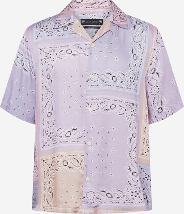 AllSaints Klasický střih Košile 'TIKAL' – fialová: přední strana