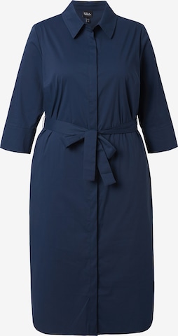 Ulla Popken Blusenkleid in Blau: Vorderseite