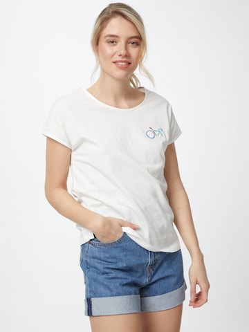 recolution T-shirt i vit: framsida