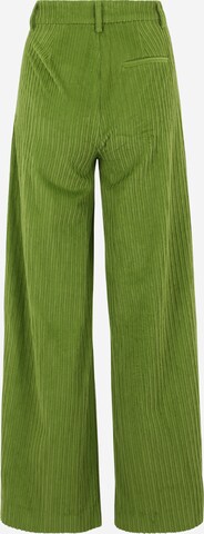 Gestuz Wide leg Pleat-front trousers 'Megan' in Green