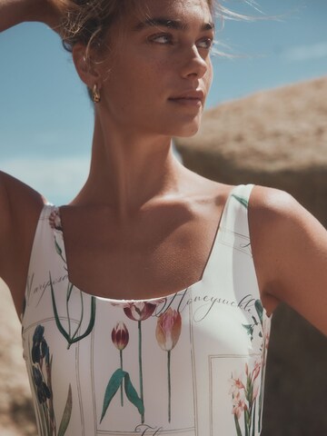 Next T-shirt Swimsuit in White