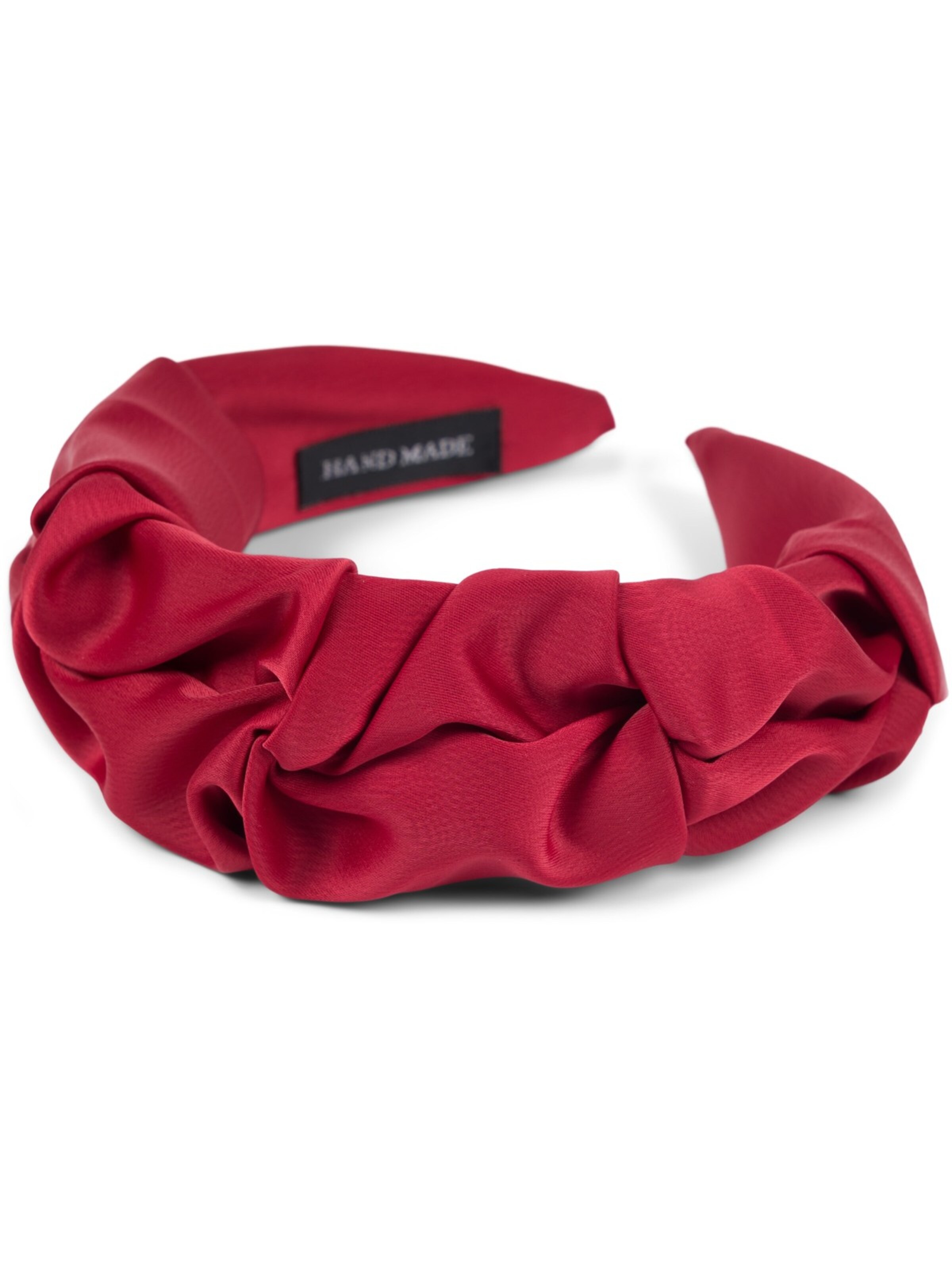 styleBREAKER Hair Jewelry 'Haarreif geflochten in Rüschen Optik' in Red: front