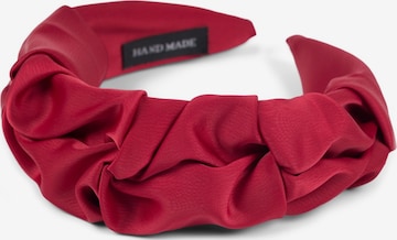 styleBREAKER Hair jewelry 'Haarreif geflochten in Rüschen Optik' in Red: front