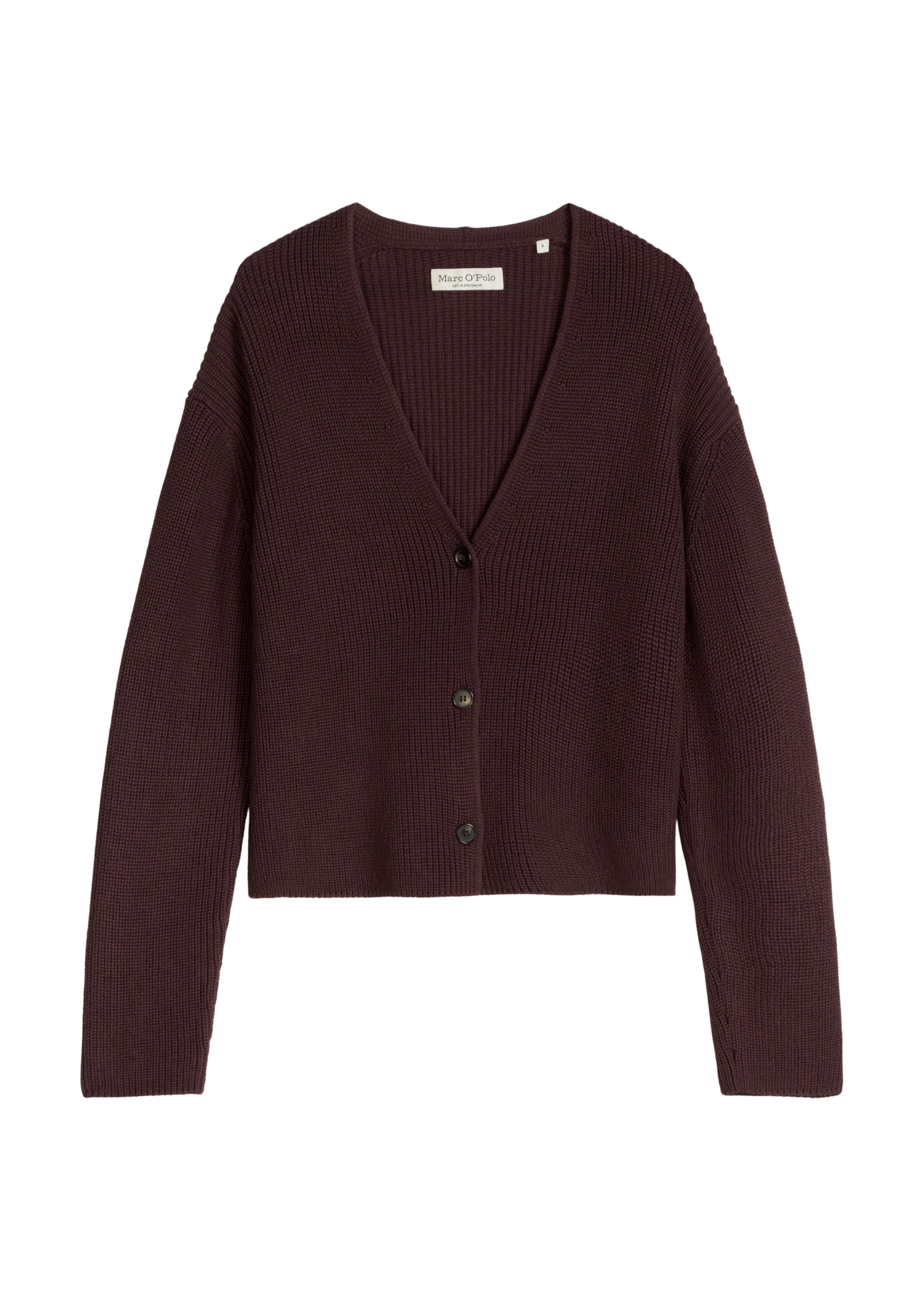 Marc O'Polo Gebreid vest in Rood: voorkant