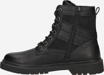 BULLBOXER Lace-Up Boots in Black