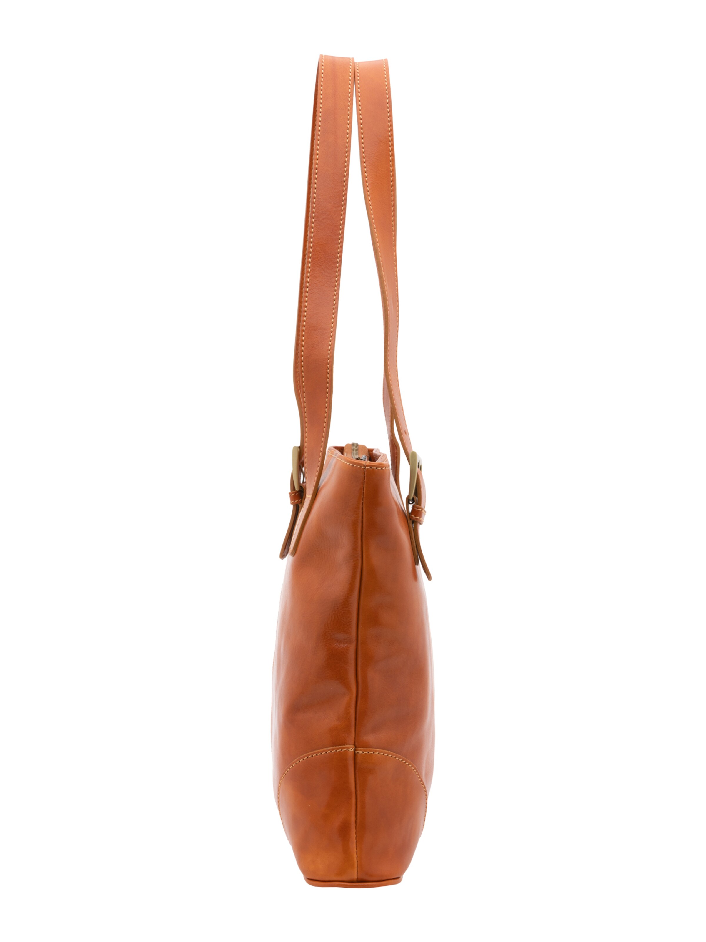 Borsa a spalla 'Borsa a Spalla Donna Pelle Vacchetta - Chiusura Zip' di I Fratelli in beige