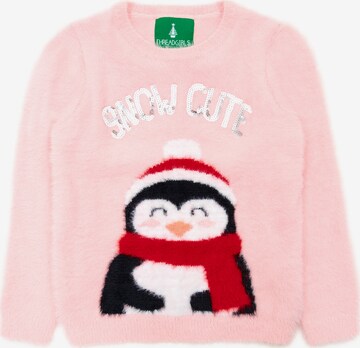 Threadgirls Sweater 'Snowcute' in Pink: front