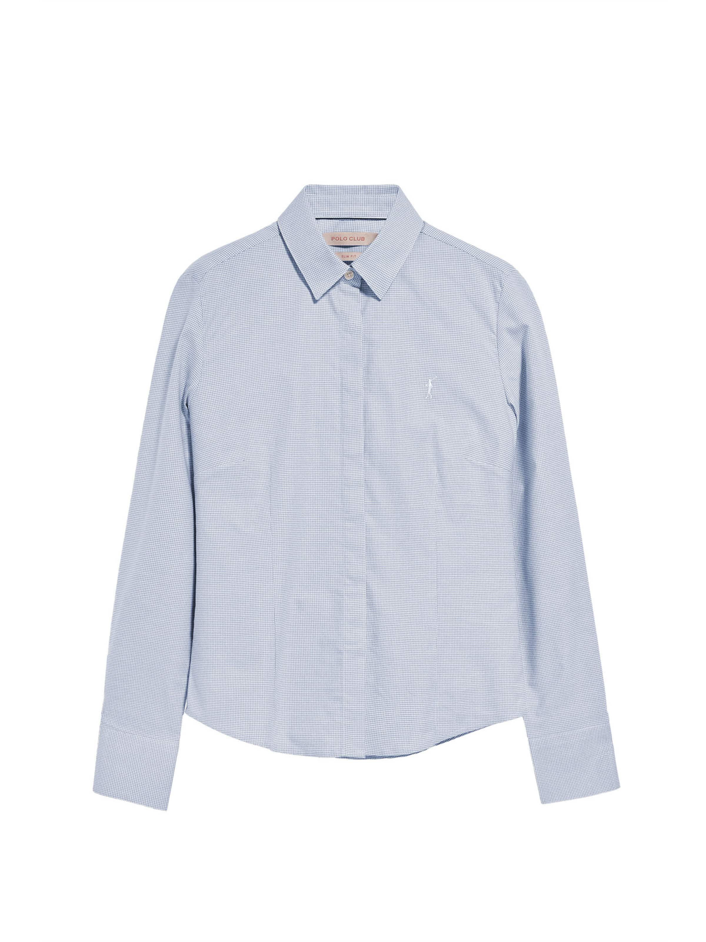 Polo Club Bluse in Blau: Vorderseite