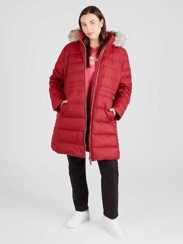 Tommy Hilfiger Curve Zimní kabát – červená