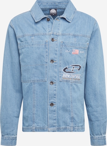 Coupe regular Chemise SOUTHPOLE en bleu : devant