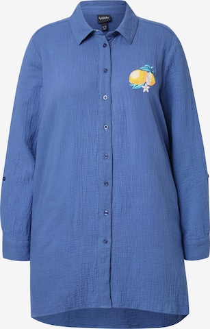 Ulla Popken Bluse in Blau: Vorderseite