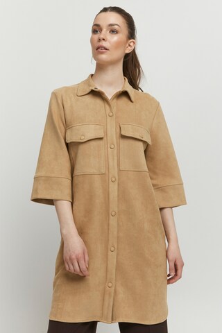 b.young Blouse 'Dosa' in Bruin: voorkant