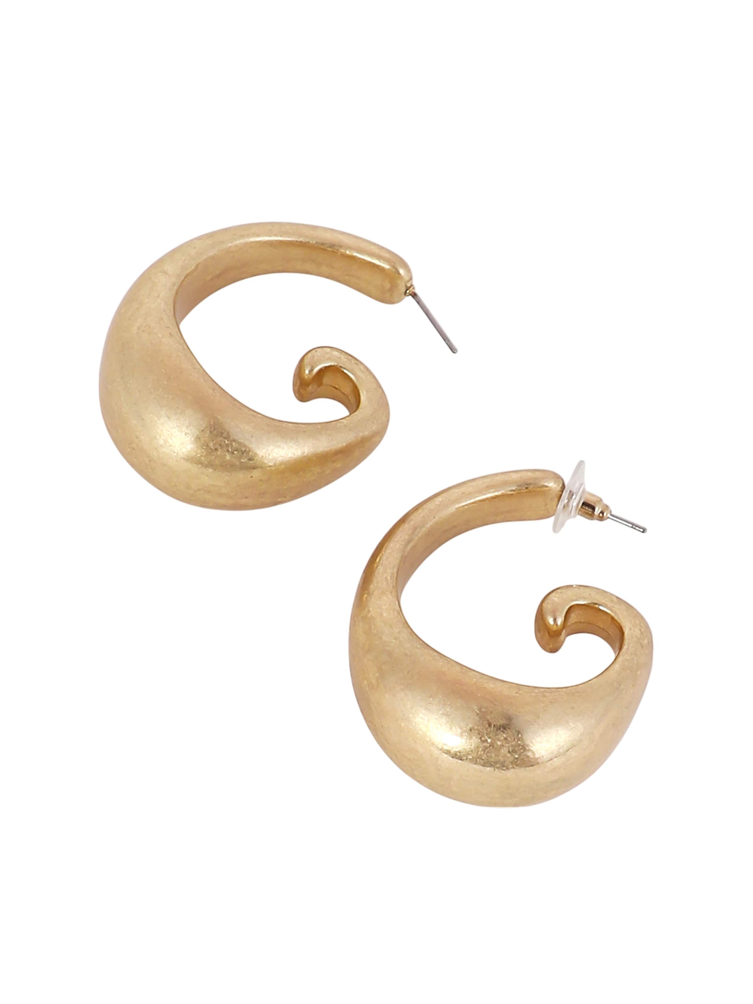 SOHI Σκουλαρίκια 'Shireen' σε χρυσό: μπροστά