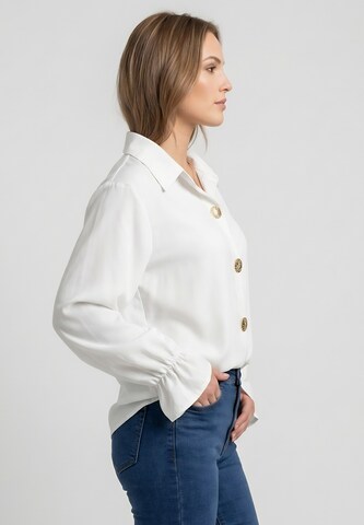 Elara Blouse in White