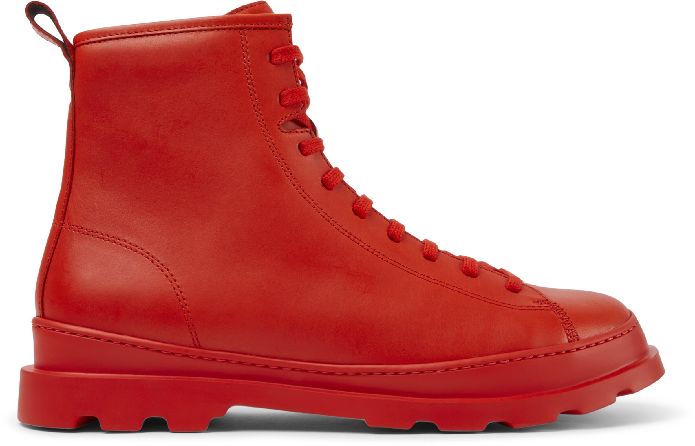 CAMPER Lace-up boots 'Brutus' in Red
