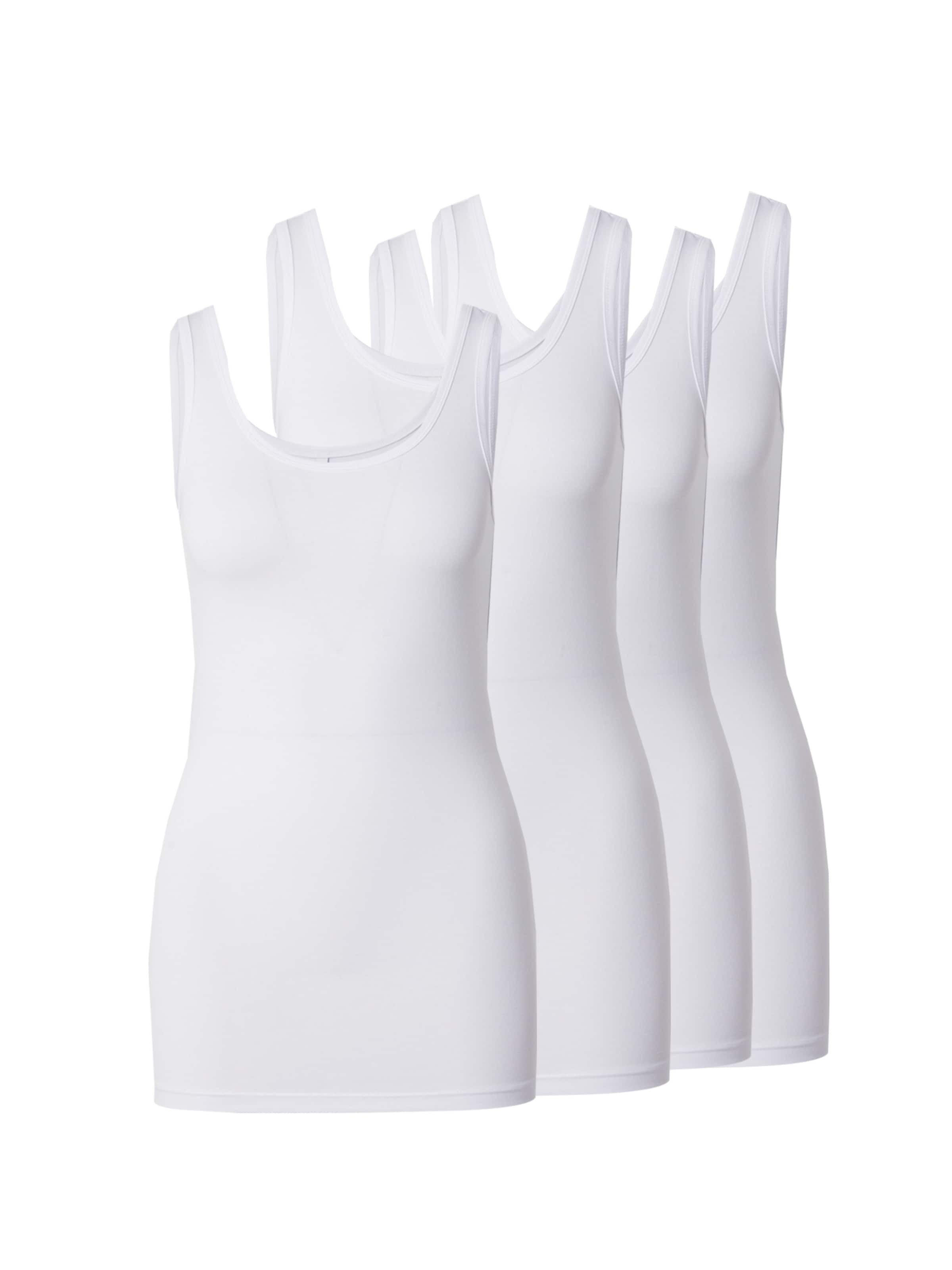 ONLY Топ 'ONLLIVE LUV' в бяло: отпред