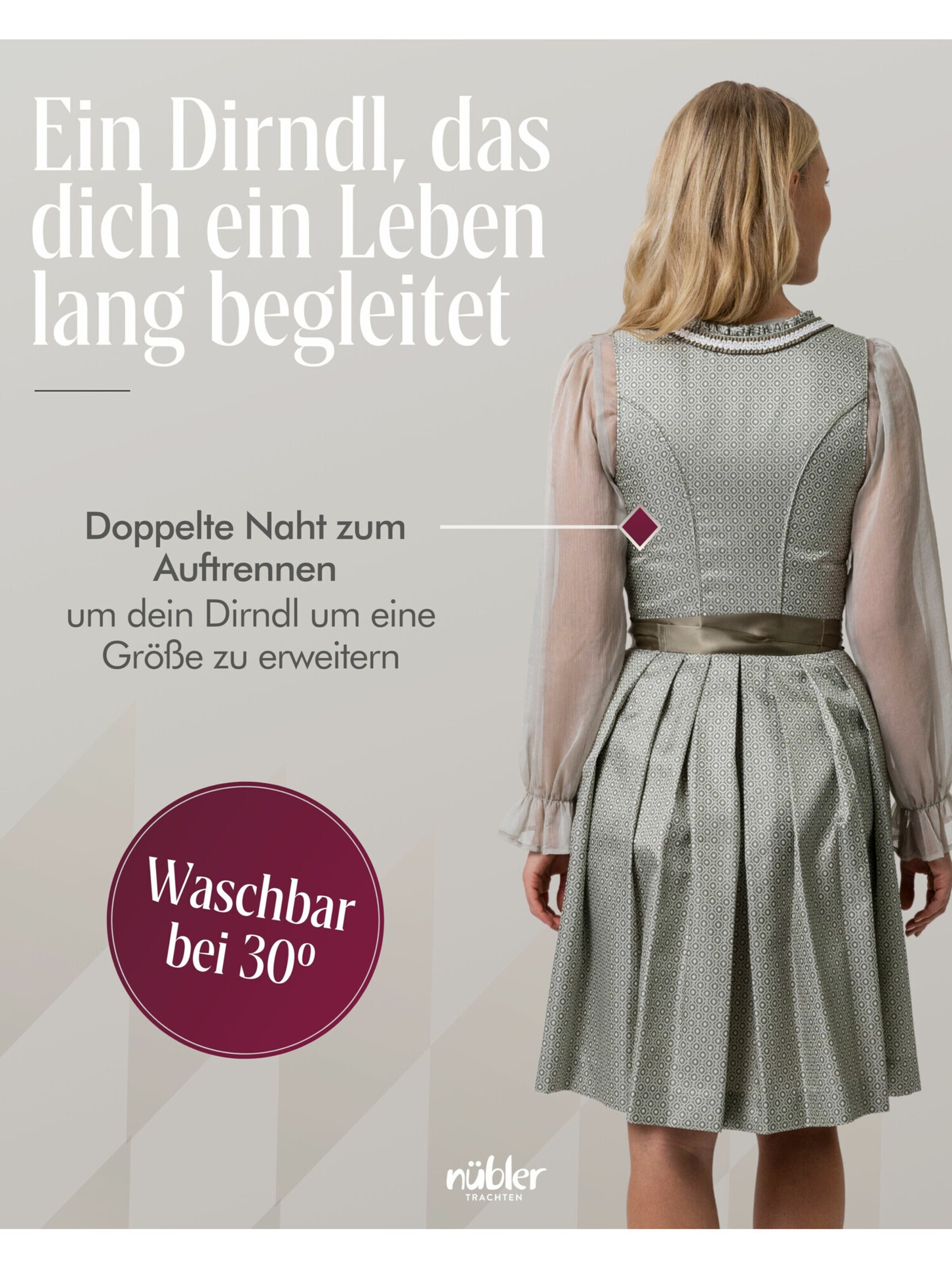 Trachtenhof Nübler Dirndl 'Dirndl mini Vivian' in Green