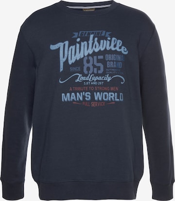 Man's World Sweatshirt in Blue: front