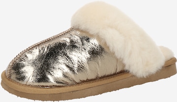Pantoufle 'Jessica' SHEPHERD en or : devant