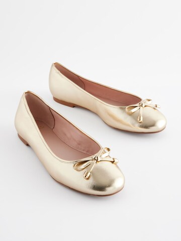 Next Ballet Flats in Gold