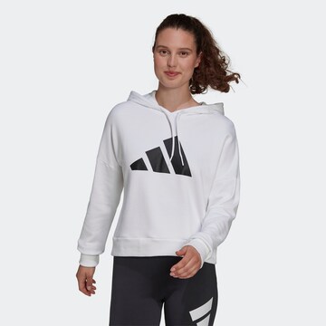 ADIDAS PERFORMANCE Athletic Sweatshirt in White: front