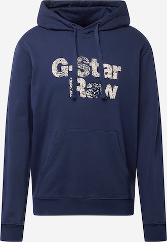 G-Star RAW Μπλούζα φούτερ σε μπλε: μπροστά