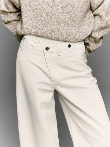 Wide Leg Jean Bershka en beige