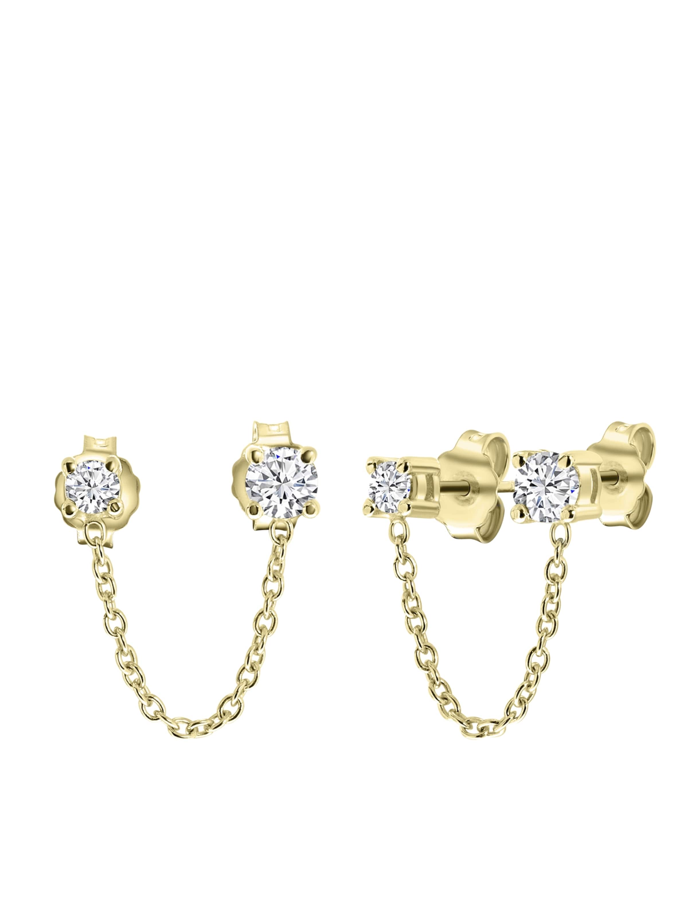 Lucardi Oorbellen in Goud: voorkant