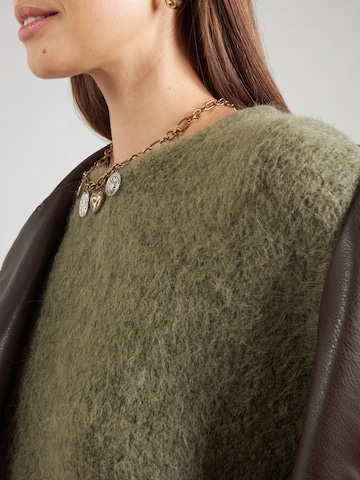 AMERICAN VINTAGE Gebreide jurk 'NIBY' in Groen