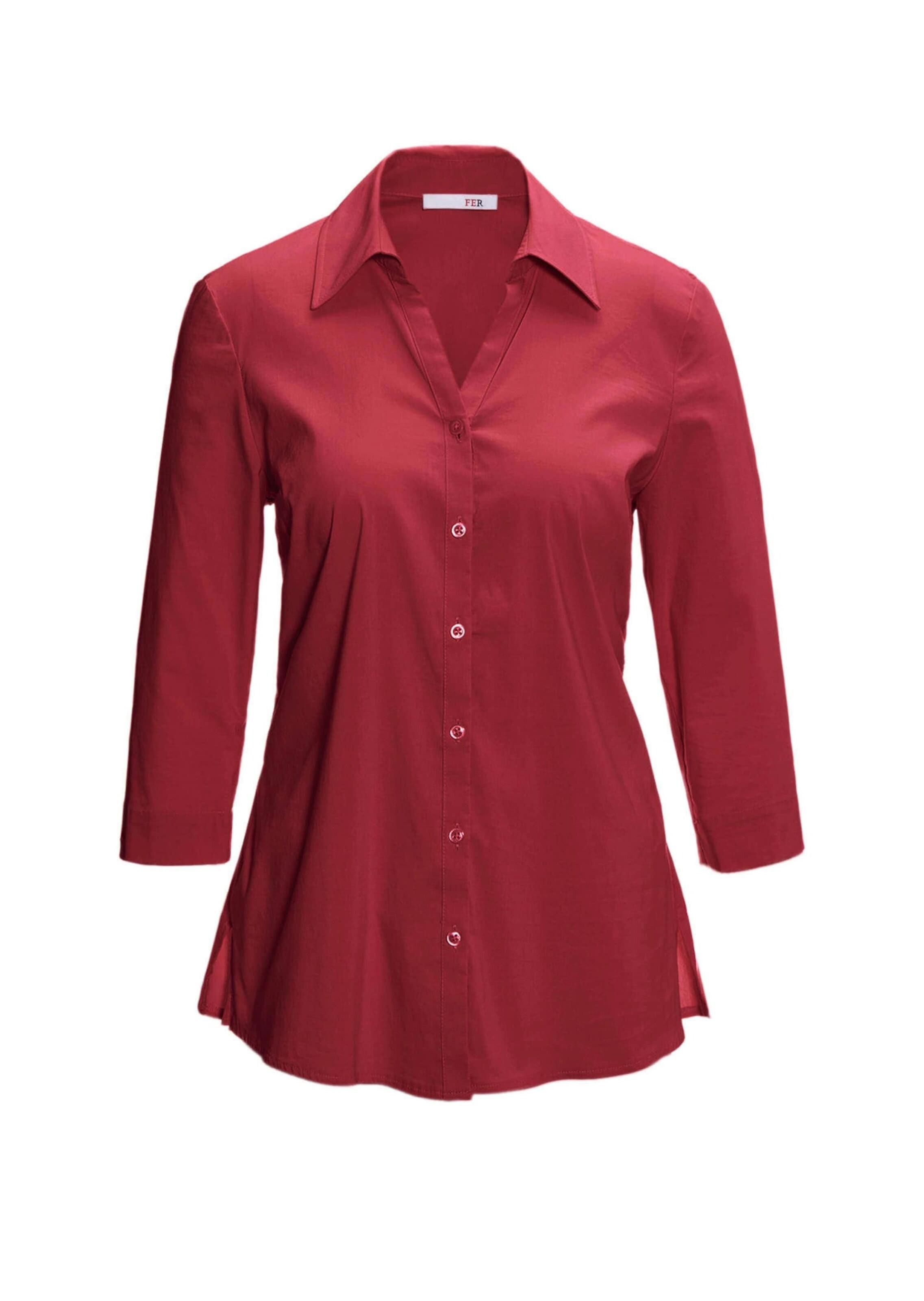 Goldner Bluse in Rot: Vorderseite