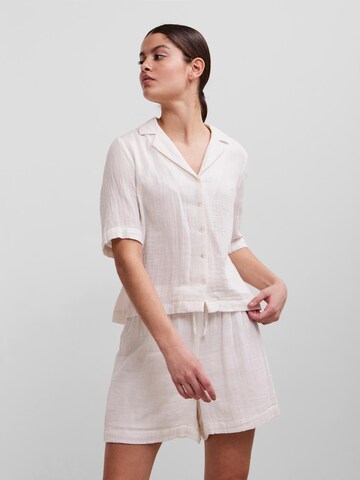 Camicia da donna 'Stina' di PIECES in bianco: frontale