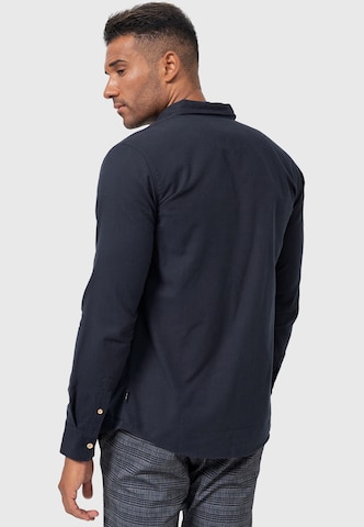 INDICODE JEANS Regular fit Button Up Shirt 'Riverside' in Black