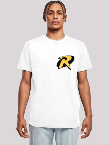T-Shirt 'DC Comics Batman Robin' F4NT4STIC en blanc : devant