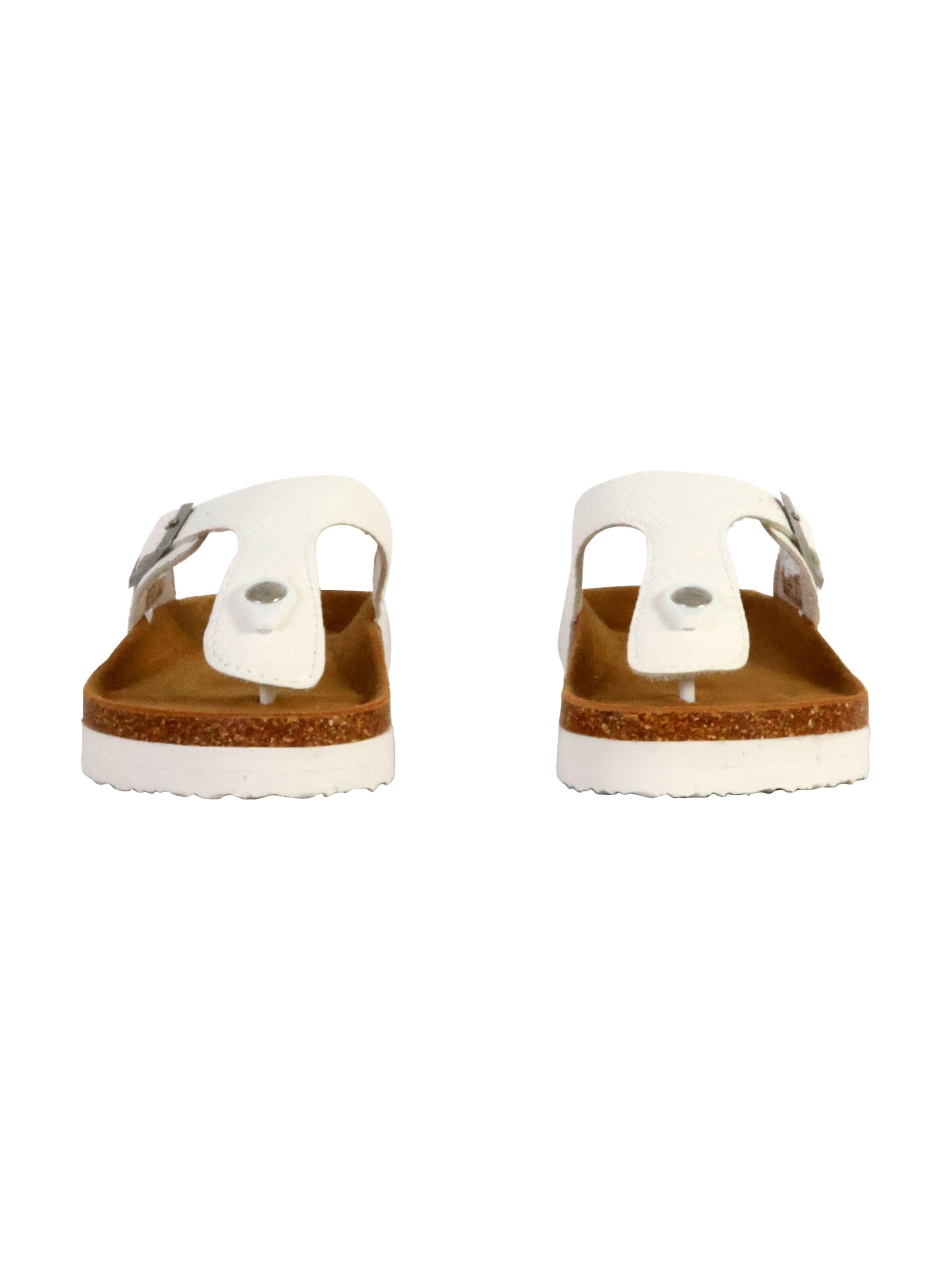 Mule 'Rhodas Leder-Pantoletten' terre de marins en blanc