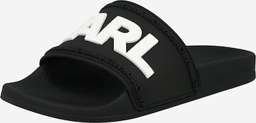 Karl Lagerfeld - Sapato aberto em preto: frente