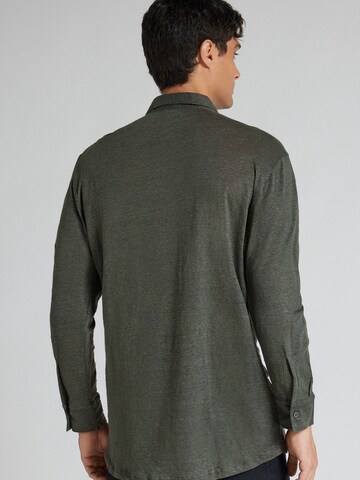 IUMAN Intimissimi Regular fit Button Up Shirt in Green