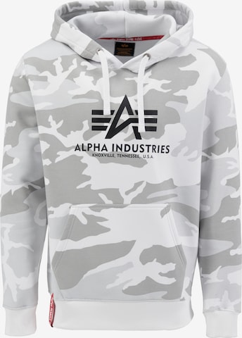 ALPHA INDUSTRIES Mikina – šedá: přední strana