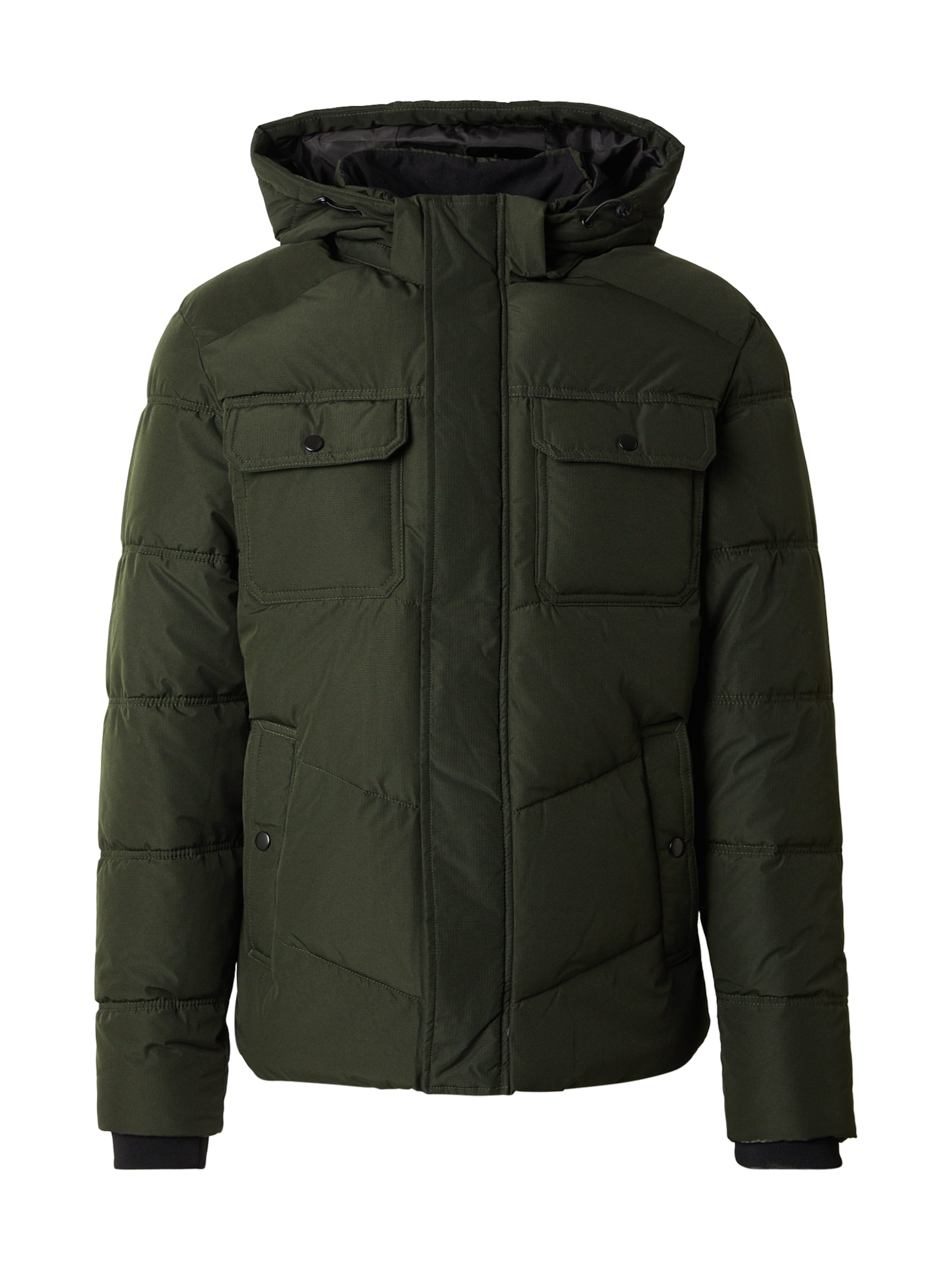 JACK & JONES Zimná bunda 'JJMORGAN' - Zelená: predná strana