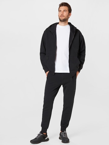 OAKLEY Athletic Zip-Up Hoodie in Black