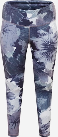 ADIDAS PERFORMANCE Skinny Sportovní kalhoty 'Essentials Printed High-Waisted ' – šedá: přední strana