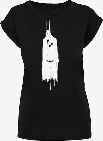 F4NT4STIC Shirt 'DC Comics Batman Arkham Knight Ghost' in Zwart: voorkant