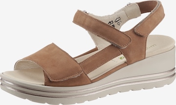 WALDLÄUFER Strap Sandals in Beige: front