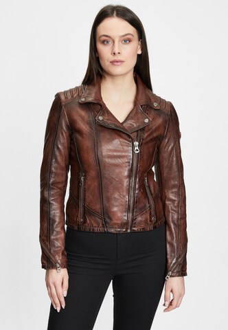 Gipsy Between-Season Jacket in Brown: front