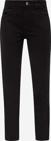 Slimfit Pantaloni de la s.Oliver pe negru: față