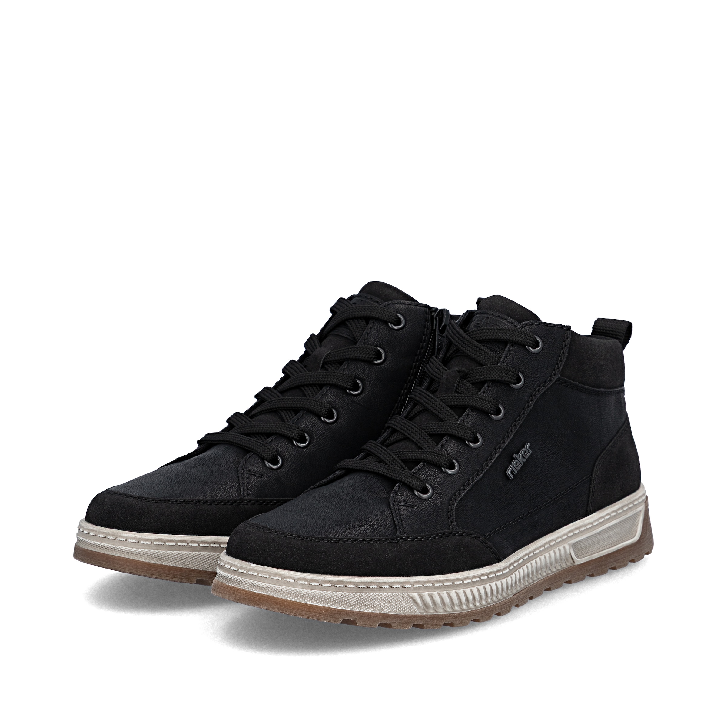 Chaussure de sport à lacets Rieker en noir